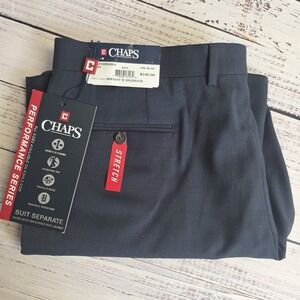 New Chaps Pants 38x29 Navy‎ Performance Series Suit Separates Stretch No Wrinkle